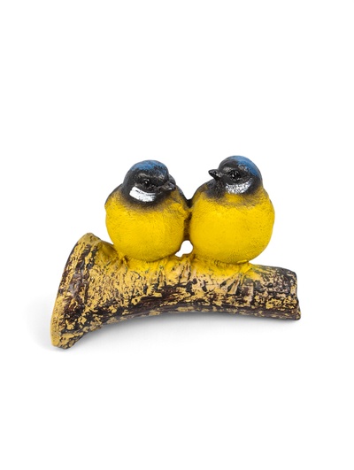 Подвесной декор из полистоуна «Синицы на ветке», 16×12×12 см