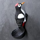 Подвесная зимняя кормушка для птиц "Дятел чёрный" из полистоуна, 26см, Хорошие сувениры - Фото 1