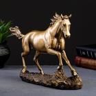 Фигура "Бегущий конь" бронза 35х9х22см - фото 318283260