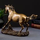 Фигура "Бегущий конь" бронза 35х9х22см - Фото 2