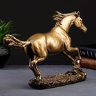 Фигура "Бегущий конь" бронза 35х9х22см - Фото 3