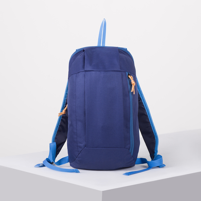 Рюкзак молодёжный, отдел на молнии, наружный карман, цвет синий