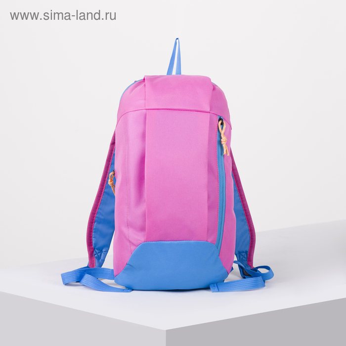 Рюкзак молодёжный, отдел на молнии, наружный карман, цвет розовый - Фото 1
