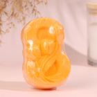 Бомбочка для ванны "С 8 марта с тюльпанами" с ароматом персика, оранжевая - Фото 2