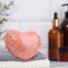 Бомбочка для ванны "Сердце" с ароматом клубники, красная - Фото 2