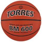 Мяч баскетбольный TORRES BM600, B10026, PU, клееный, 8 панелей, р. 6 - Фото 1