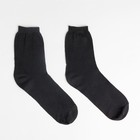Набор носков мужских (3 пары), цвет чёрный, размер 25 - Фото 2
