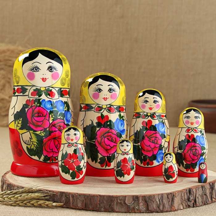 Матрёшка «Семёновская», 8 кукольная, высшая категория - Фото 1