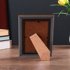 Фоторамка пластик 10х15 см "Жатая бумага" песочная с золотым обрамлением 19х14 см - Фото 4