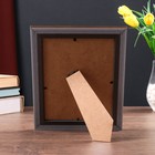 Фоторамка пластик 15х20 см "Жатая бумага" песочная с золотым обрамлением 24х19 см - Фото 4