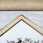 Фоторамка пластик 30х40 см "Жатая бумага" песочная с золотым обрамлением 44х34 см - Фото 3