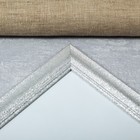 Фоторамка пластик 30х40 см "Блестящая волна" серебро 45х35 см - Фото 3