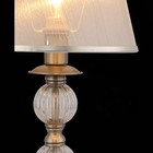 Прикроватная лампа Evoluce. SL185.304.01. Grazia. 1х40 Вт, E14, 22х22х42,4 см, цвет бронза, прозрачный - Фото 4