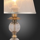 Прикроватная лампа Evoluce. SL185.304.01. Grazia. 1х40 Вт, E14, 22х22х42,4 см, цвет бронза, прозрачный - Фото 5