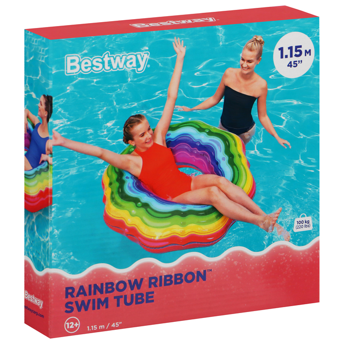 Круг для плавания Rainbow Ribbon, d=115 см, от 12 лет, 36163 Bestway - фото 1911421965
