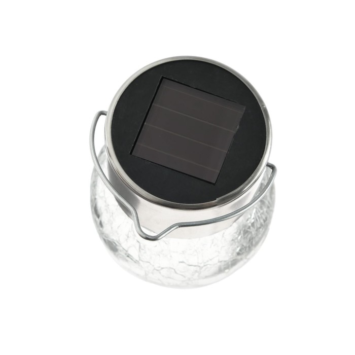 Садовый светильник на солнечной батарее «Лампочка», 7 × 9 × 7 см, 1 LED, свечение тёплое белое - фото 1910003360