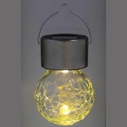 Садовый светильник «Лампочка», уличный, на солнечной батарее, 6×9 см, 1 LED, свечение тёплое белое - Фото 4