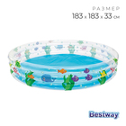 Бассейн надувной Bestway «Подводный мир», 183×33 см, 51005 - фото 112144104