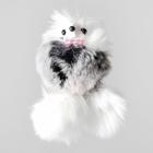 Мышка на ножках, из натурального меха кролика, 10 см, микс цветов - Фото 1