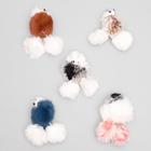 Мышка на ножках, 10 см, натуральный мех кролика, цвет МИКС - Фото 2