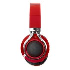 УЦЕНКА Наушники Luazon, Bluetooth 4.2, 250 мАч, LED, FM, microSD, красные - Фото 4