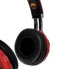 УЦЕНКА Наушники Luazon, Bluetooth 4.2, 250 мАч, LED, FM, microSD, красные - Фото 7