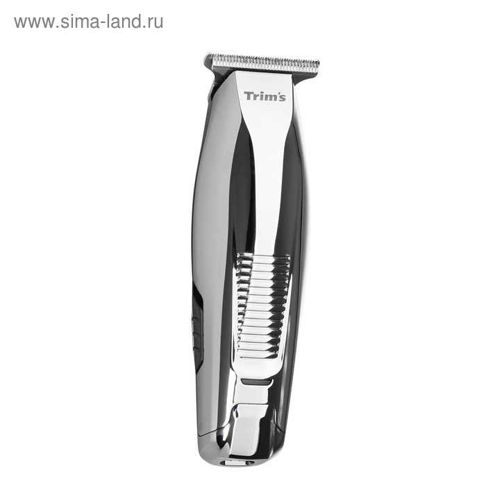 Машинка для стрижки Trims 5303 АС, 3 насадки, от аккумулятора/от сети, серебристая - Фото 1