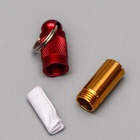 Адресник-капсула под записку, 0.8×3.3 см, фасовка 6 шт., металл, цвет МИКС - Фото 7