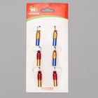 Адресник-капсула под записку, 0.8×3.3 см, фасовка 6 шт., металл, цвет МИКС - Фото 8