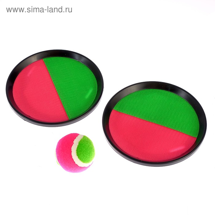 Игра «Поймай мяч», на липучках, диаметр 18,5 см - Фото 1