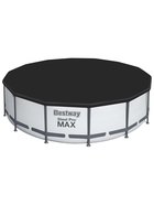 Бассейн каркасный Bestway Steel Pro MAX 56950, 427×107 см, фильтр-насос, лестница, тент, круглый - Фото 11