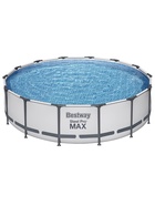 Бассейн каркасный Bestway Steel Pro MAX 56950, 427×107 см, фильтр-насос, лестница, тент, круглый - Фото 8