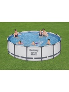 Бассейн каркасный Bestway Steel Pro MAX 56950, 427×107 см, фильтр-насос, лестница, тент, круглый - Фото 9