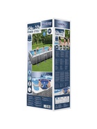 Бассейн каркасный Bestway Power Steel 56721, 404×201×100 см, фильтр-насос, лестница, прямоугольный - Фото 14