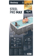 Бассейн каркасный Steel Pro Max, 404×201×100 см, фильтр-насос, лестница, прямоугольный, МИКС, 56721 Bestway - Фото 18