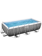Бассейн каркасный Bestway Power Steel 56721, 404×201×100 см, фильтр-насос, лестница, прямоугольный - Фото 8