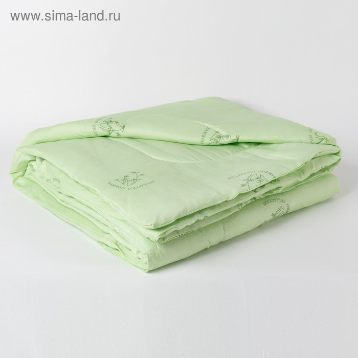 Одеяло Эконом Бамбук 140х205 см, полиэфирное волокно, 100гр/м, пэ 100% - Фото 1