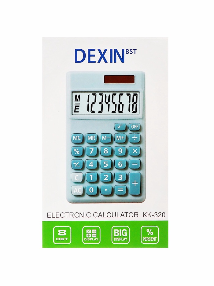 Калькулятор карманный, 08-разрядный, корпус белый - фото 51891692