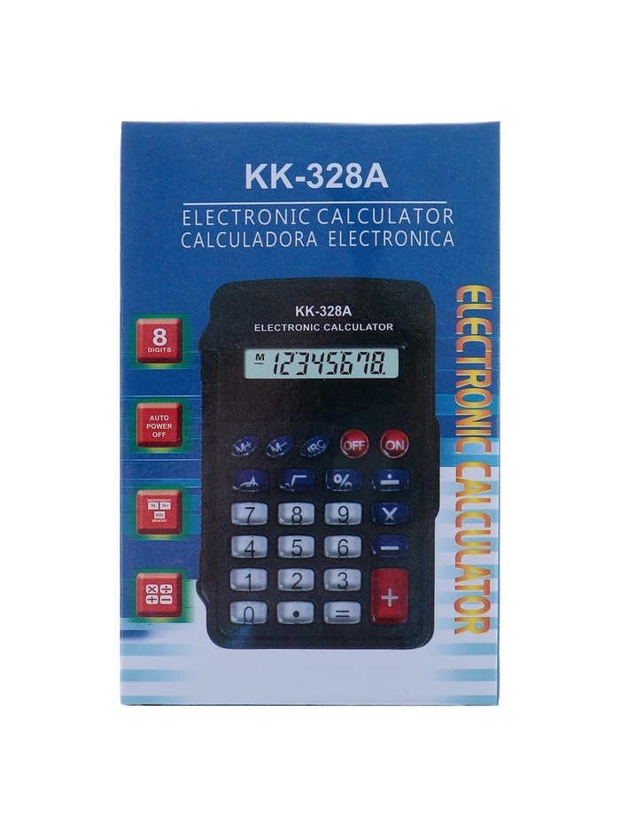 Калькулятор карманный, 8-разрядный, KK-328, с мелодией - фото 51891700