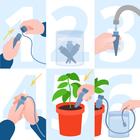 Автополив для комнатных растений, набор 2 шт., шланг 1 м, Greengo - Фото 5