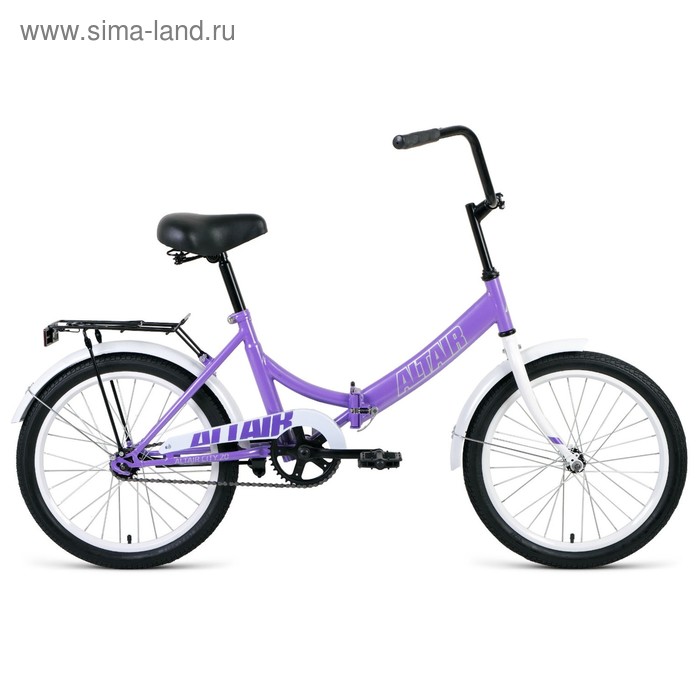 Велосипед 20" Altair City, 2020, цвет фиолетовый/серый, размер 14" - Фото 1