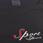 Сумка спортивная, отдел на молнии, наружный карман, длинный ремень, цвет чёрный - Фото 3