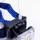 Фонарь налобный аккумуляторный «Мастер К», 5 Вт, 1200 мАч, 300 Лм, 8.5×6×6 см, USB - Фото 4