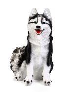 Садовая фигура из полистоуна «Хаски», 37×20×27 см - Фото 2