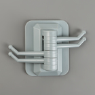 Крючок самоклеящийся «Функционал», 4 шт, цвет серый - Фото 1