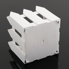 Кашпо квадратное «Заборчик», цвет белый - Фото 2