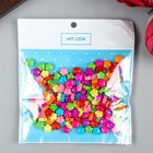 Бусины для творчества пластик "Цветные микро цветочки" набор 150 шт 0,4х0,9х0,9 см - Фото 3