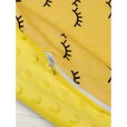 Подушка для беременных анатомическая, размер 72 × 340 см, реснички, жёлтый - Фото 3