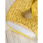 Подушка для беременных анатомическая, размер 72 × 340 см, реснички, жёлтый - Фото 4