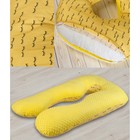 Подушка для беременных анатомическая, размер 72 × 340 см, реснички, жёлтый - Фото 5